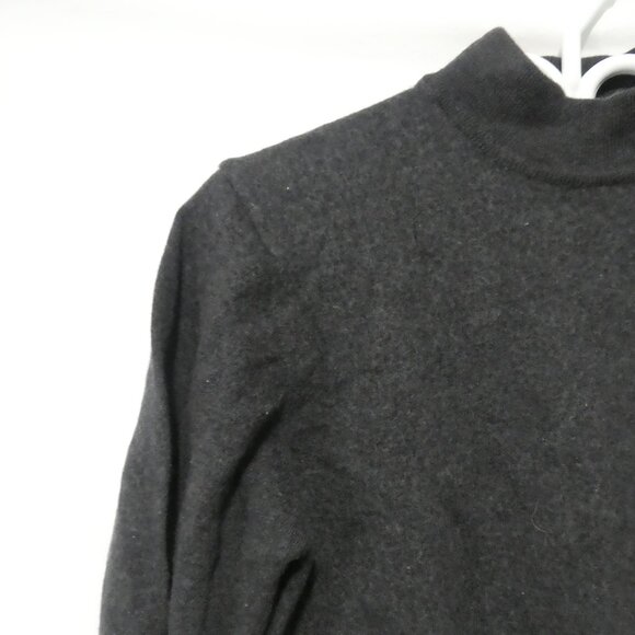 Classic Black Mock Neck Sweater | 17.5 inches pit to pit measured - Picture 3 of 14